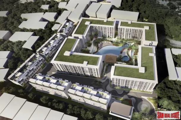 Nuevos Adosados de Lujo de 4 Pisos y Cuatro Dormitorios en Venta en una Gran Ubicación de Pattaya