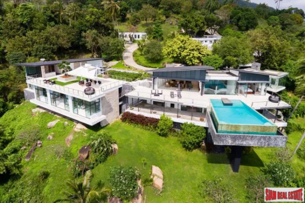 Incroyable domaine de villa ultra-luxe moderne avec vue sur la mer à Thong Krut, Taling Ngam, Sud-Ouest, Koh Samui