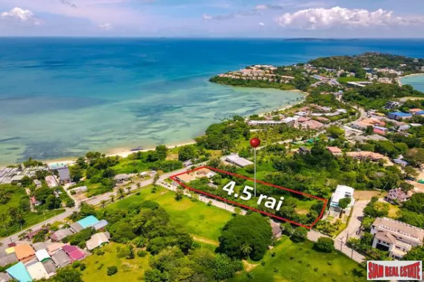 Gran parcela de terreno de 4.5 Rai con vista al mar en venta en Cape Panwa, Phuket