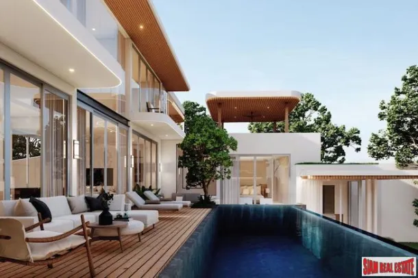 Exklusives Projekt einer Poolvilla mit vier Schlafzimmern zum Verkauf in Cherng Talay, Phuket