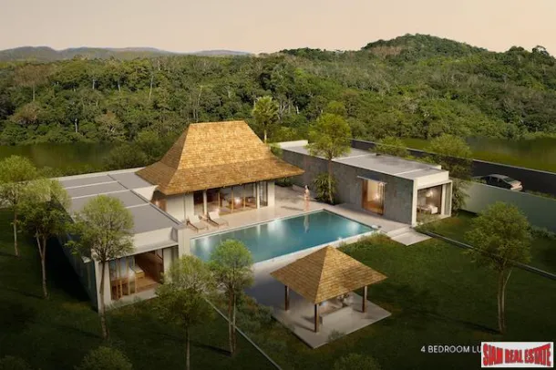 Nuove ville di lusso con due, tre e quattro camere da letto e piscina in vendita in una posizione privata a Thalang