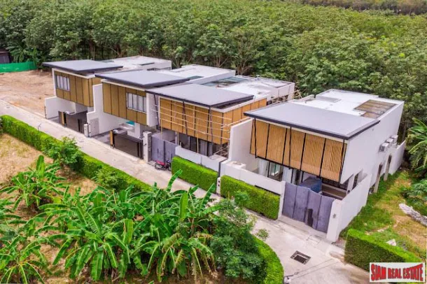 New Three Bedroom Two Storey Houses with Private Pools for Sale in a Prime Cherng Talay Location