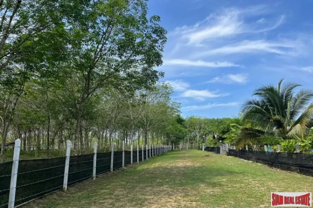 10 Rai of flat land close to Thai Mueang Beach only 5 mins for sale in Phangnga