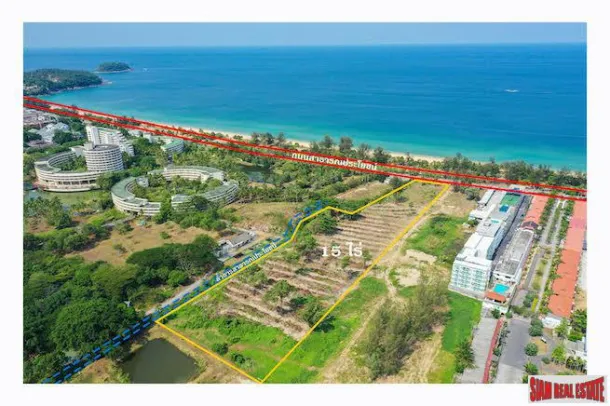 Rare Terrain de 15 Rai en Bord de Mer à Karon Beach à Vendre