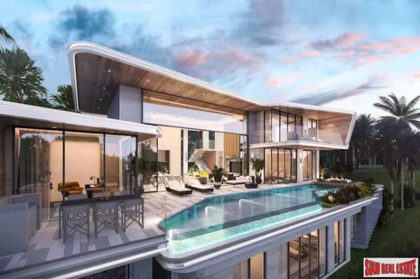 Nuovo progetto di villa di lusso con da 3 a 6 camere da letto e piscine private in vendita a Cherng Talay