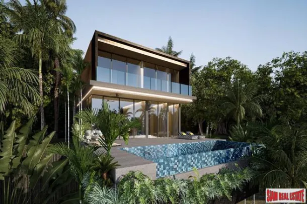 Neue 3 & 4 Schlafzimmer Private Pool Villen zum Verkauf in der Nähe der Strände Nai Thon und Layan