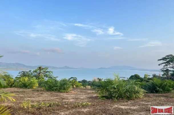 1 Rai Palmenplantagenland mit Hang-Meer- und Bergblick zum Verkauf in Takua Thung, Phang Nga.