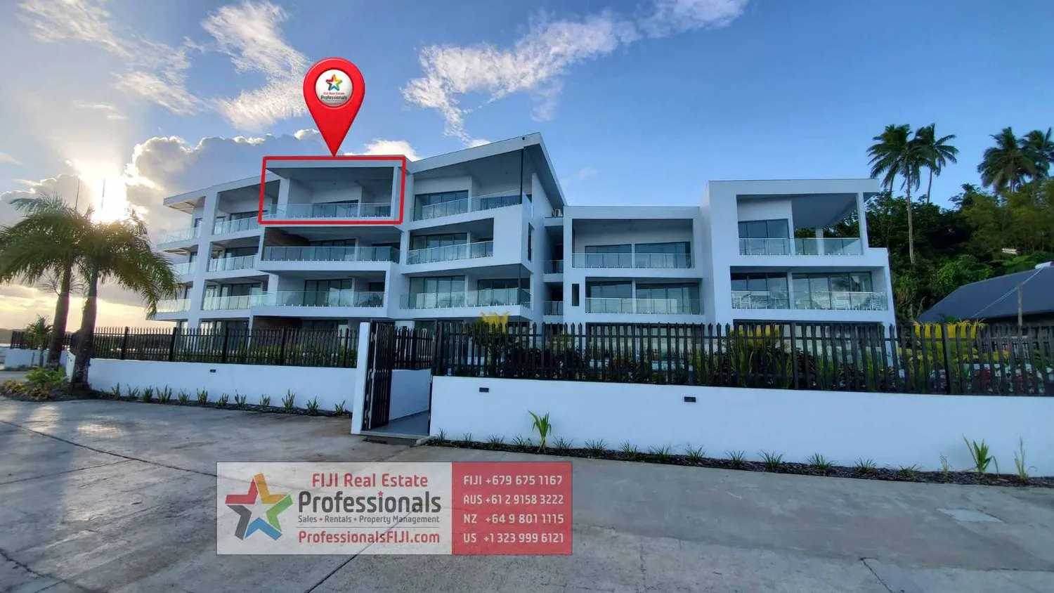 Luxuriöses Penthouse am Wasser zum Verkauf – Blick auf den Hafen von Suva in Fidschi!