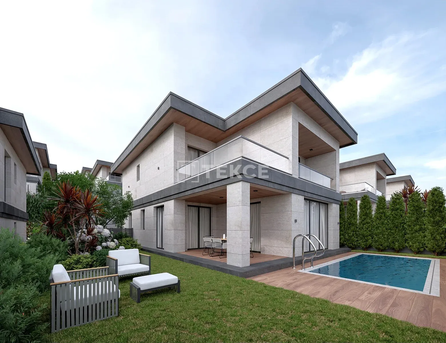Villen mit privatem Pool in einer Anlage in Mudanya Bursa