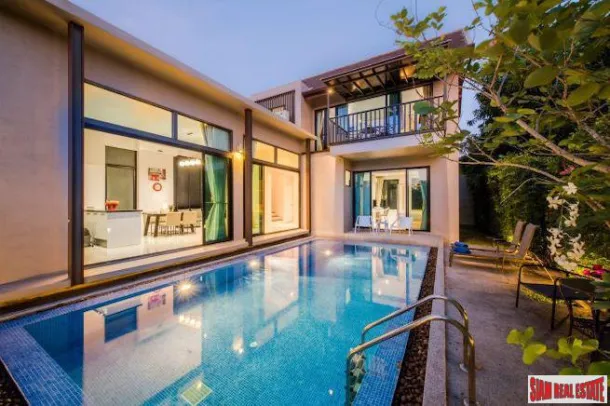 Villa Thai-Moderna con Tre Camere da Letto e Piscina in Affitto a Bang Tao