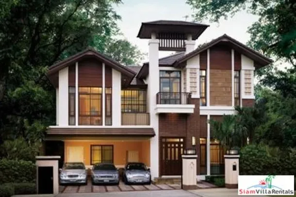 Baan Sansiri - Unmöbliertes Familienhaus mit vier Schlafzimmern zur Miete in einem geschlossenen Compound bei Ekkamai BTS