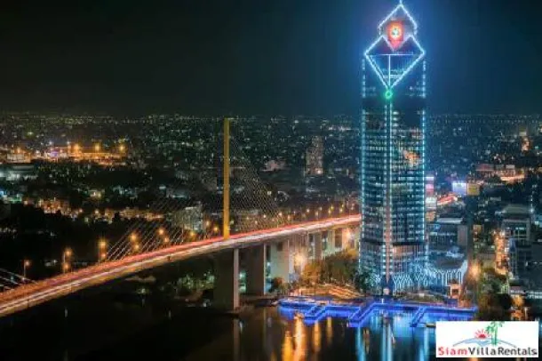 Starview Condo - Luxueux condo de 3 chambres avec grand balcon donnant sur le fleuve Chao Phraya