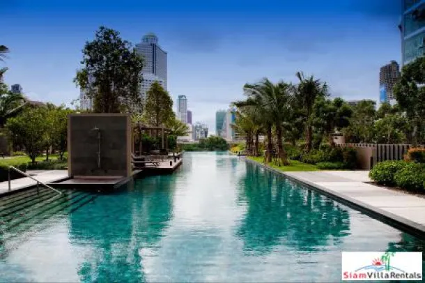The River Condo - Fantásticas Vistas a la Ciudad y al Río desde este Condominio de un Dormitorio en el Piso 48 en Alquiler en Saphan Tak Sin