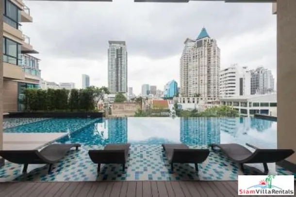 Supalai Elite Suan Plu - Vues sur la ville depuis cette chambre double dans le quartier central des affaires de Silom