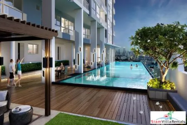 Supalai Light Ratchada - Narathiwat - Modernes und komfortables Zwei-Schlafzimmer-Apartment zur Miete in Chong Nonsi