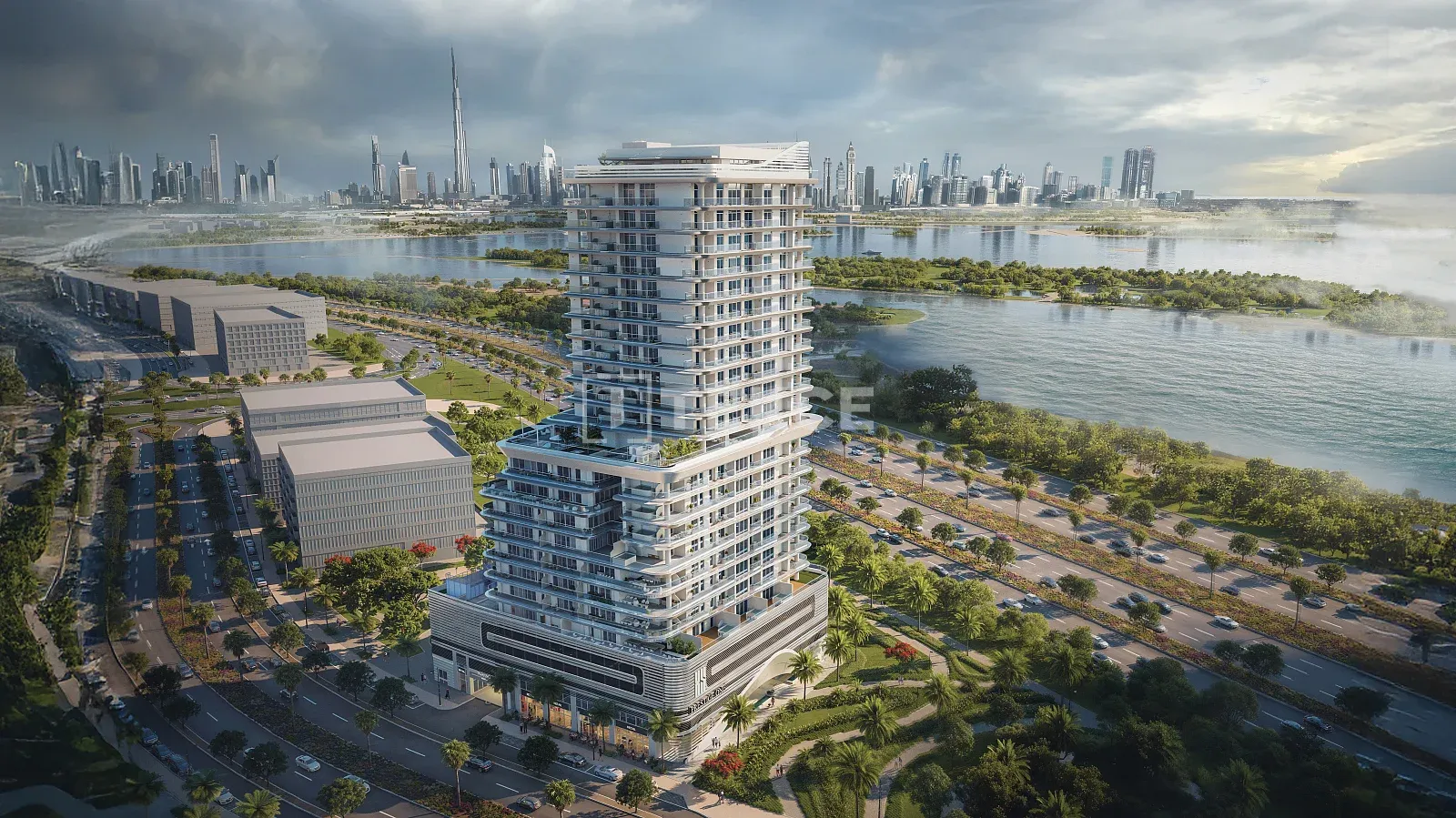 Pisos Frente al Canal con Vistas a la Naturaleza y Piscina en Meydan Dubai