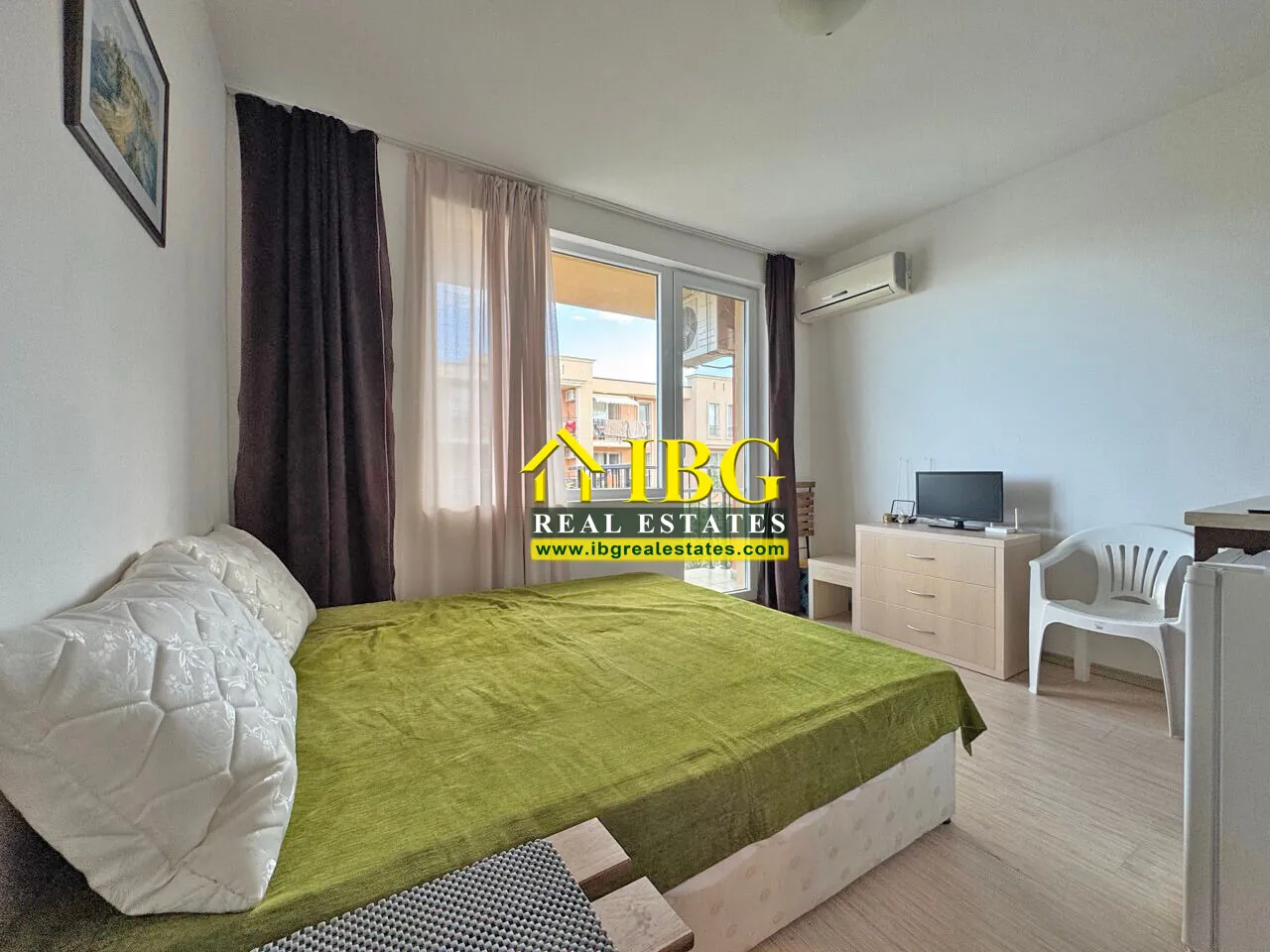 Balkonlu Eşyalı Stüdyo Daire | Sunny View Central, Sunny Beach