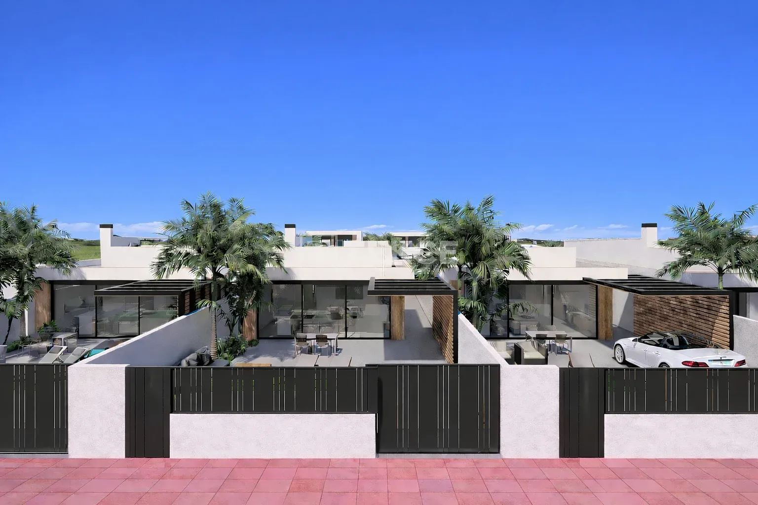 Villen mit privatem Pool in der Nähe eines Golfplatzes in Los Alcázares