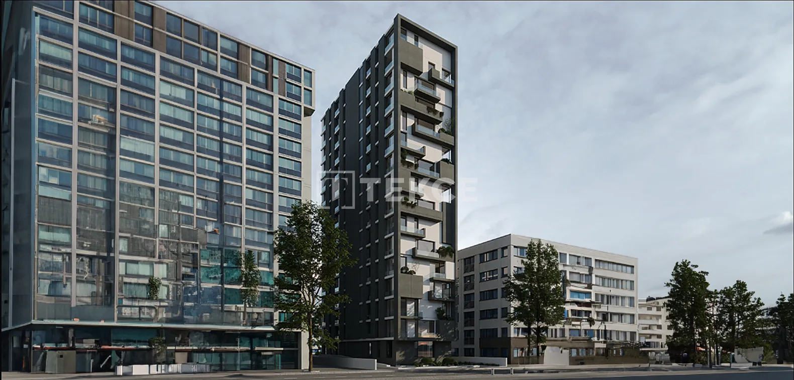 Apartments with Indoor Parking Close to Amenities in Kadıköy