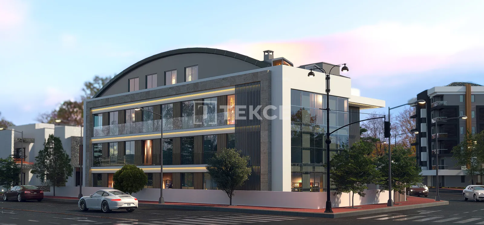 Flats in a Complex with Pool in Güzeloba, Antalya