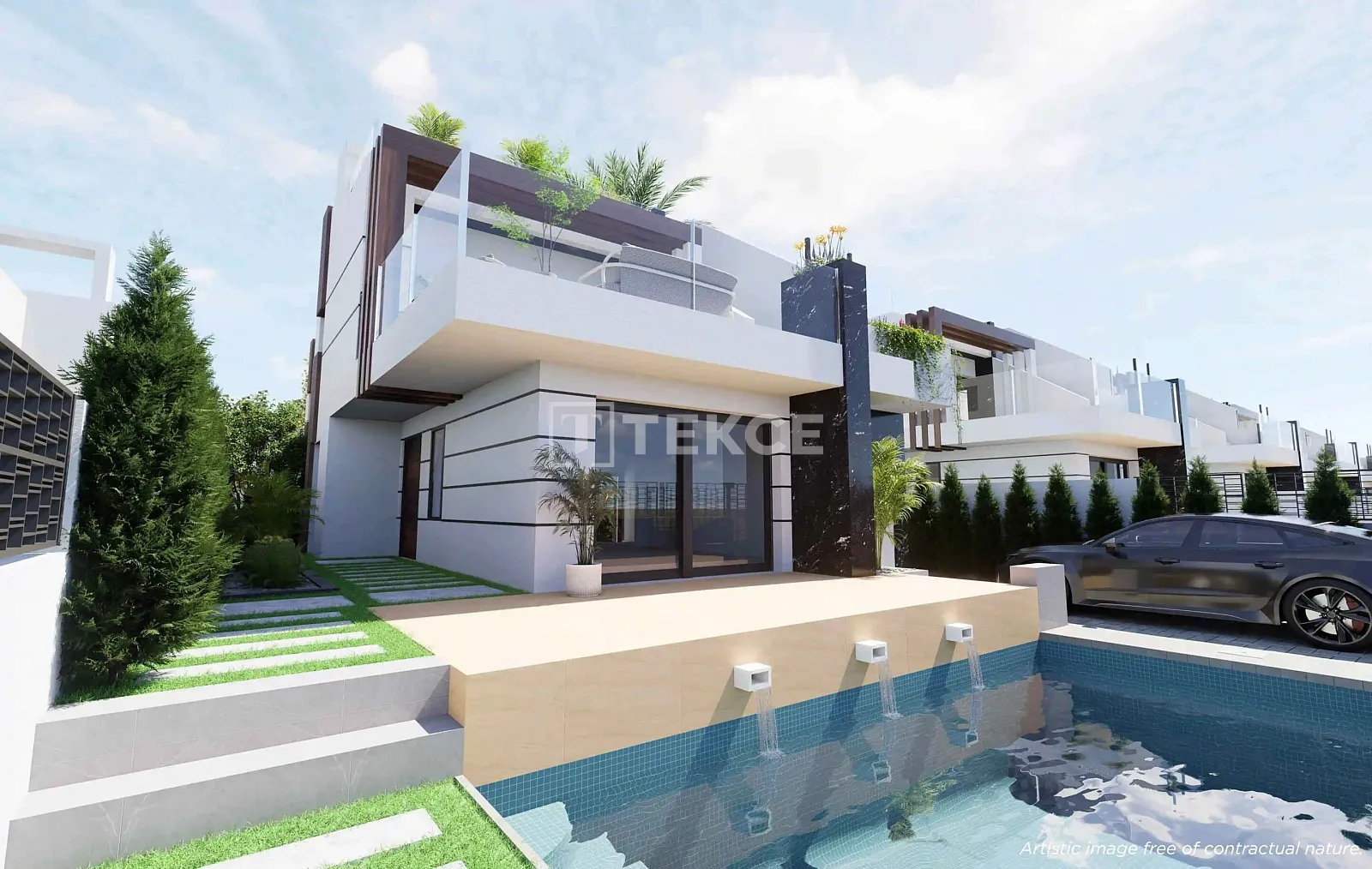Villen mit privatem Pool in der Nähe von Annehmlichkeiten in Los Alcázares