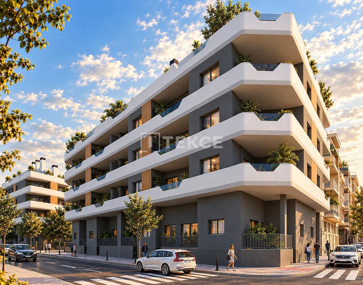 Santa Pola Alicante'de Teras Havuzlu Satılık Daireler