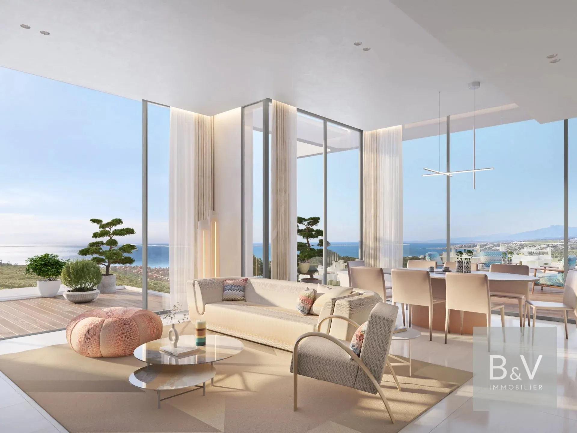 Luxury apartment with expansive terrace and sea views in Casares, Costa del Sol