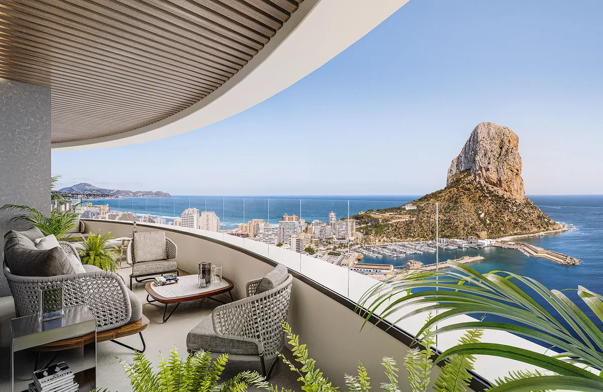 Apartamento T3 Virado a Sul em Calpe Centro com Vistas Marítimas