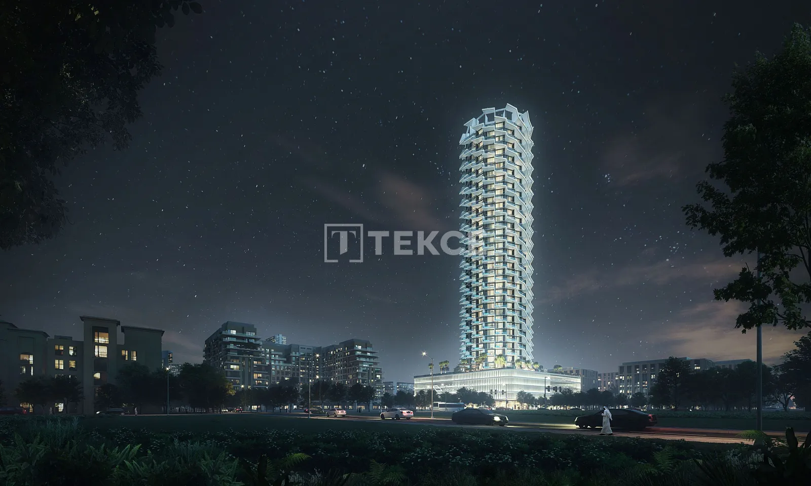 Flats with Pool in Jumeirah Village Circle's Iconic New Building